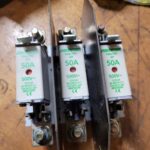 Porte fusibles triples avec fusibles 500V50A