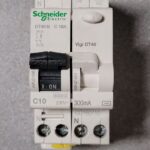 Disjoncteur + différentiel 2P 10A 21365 + 21451