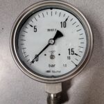 Manomètre à glycérine 0-15 bars