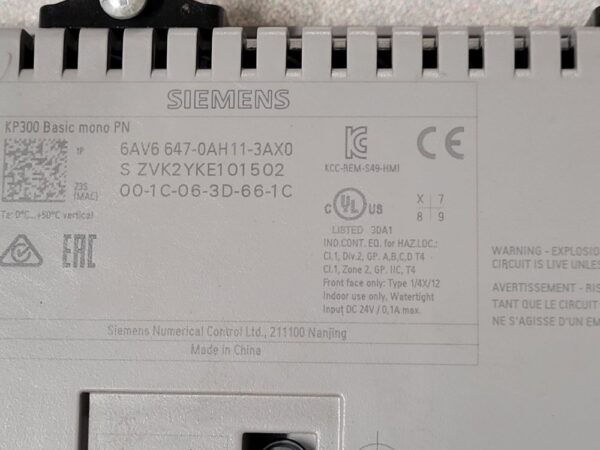 Pupitre SIMATIC 6AV6 647-0AH11-3AX0 – Image 2