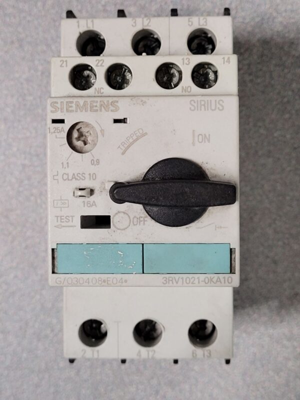 Disjoncteur moteur 3RV1021-0KA10 0.9/1.25A – Image 1