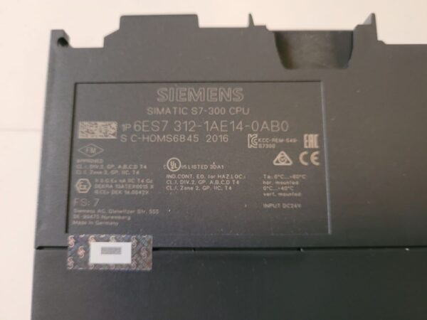 CPU 6ES7 312-1AE14-0AB0 – Image 2