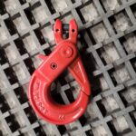 Crochet de levage à fermeture automatique + axe de montage 1T