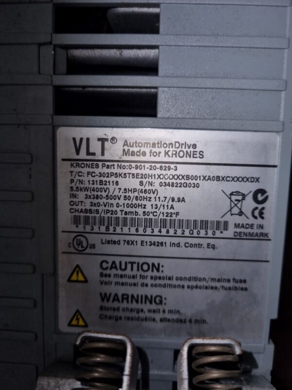 Variateur VLT FC302P5 avec afficheur 5.5Kw – Image 2