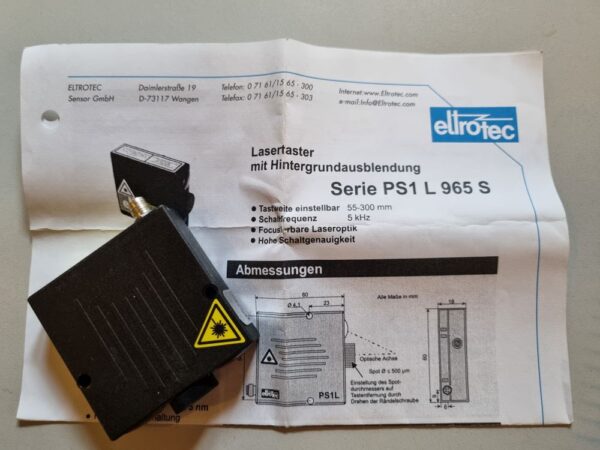 Capteur laser SITRON PS1-L965S – Image 5