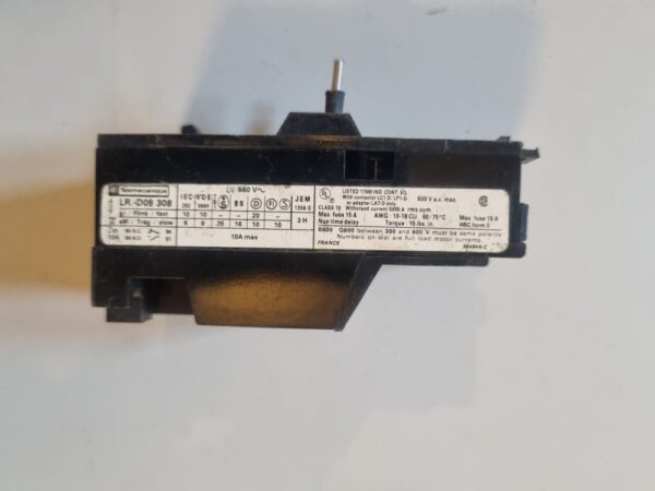 Relais de protection thermique LR1D09308A65 - 2,5 à 4A – Image 2