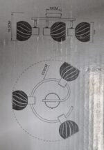 Plafonnier central 3 lampes 54025-3 – Image 2