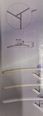 Plafonnier central 3 branches Led 67169-18IP – Image 2