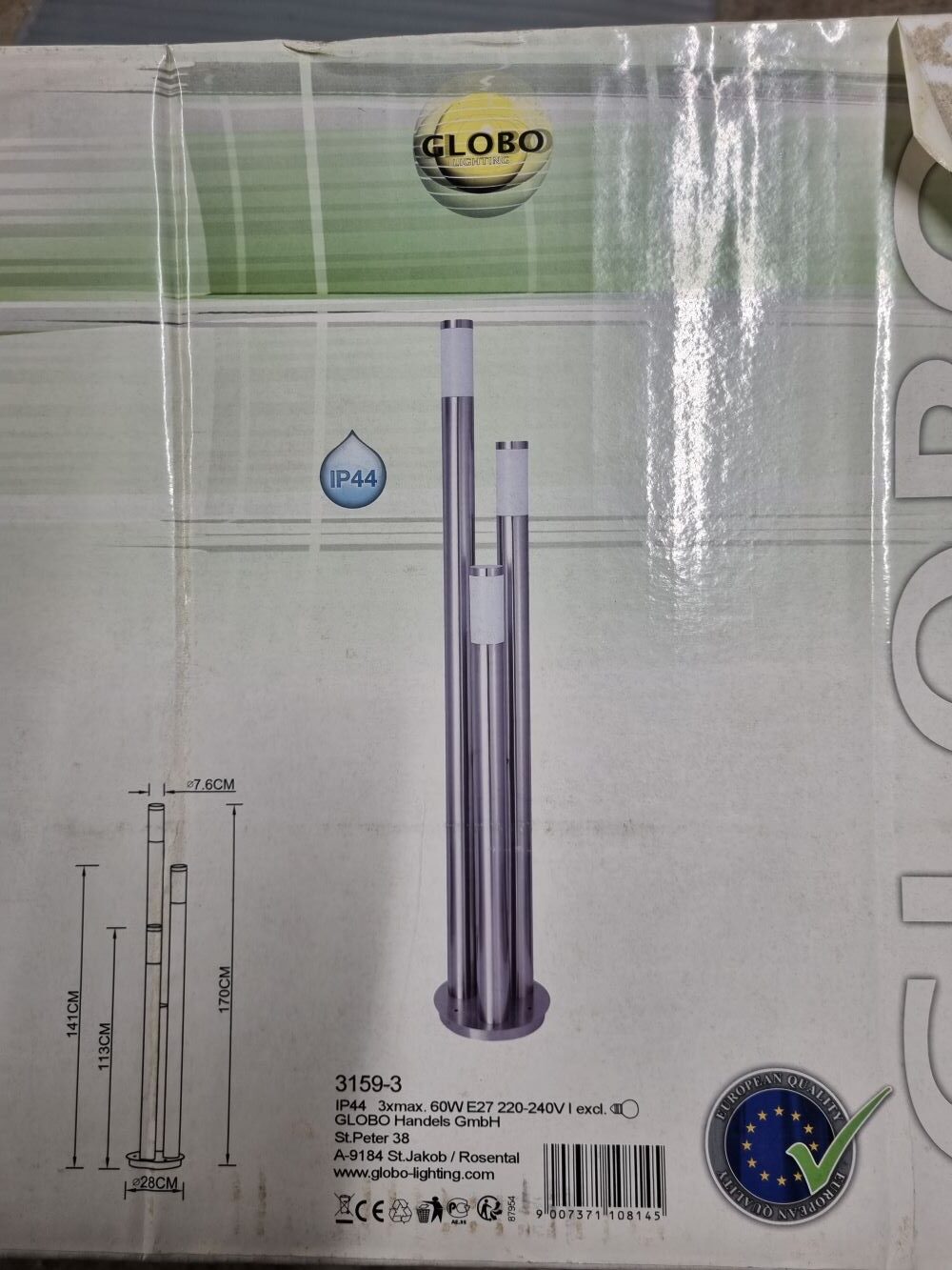 20251202_133741 Lampe extérieure sur pied x3 3159-3 – Image 1