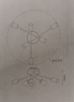 Plafonnier central 6 lampes 54003-6D – Image 2