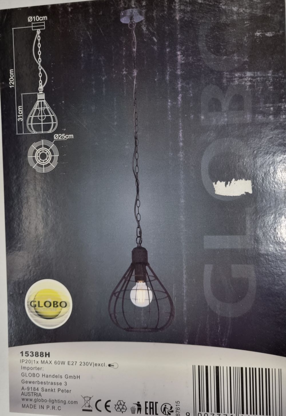 20251203_120331 Plafonnier 1 lampe 15388H – Image 1