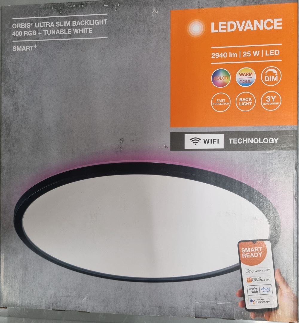 20251208_111454 Plafonnier Orbis Ultra slim Blacklight 400mm – Image 1