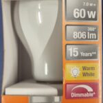Ampoule Led E27 - 60W/7W - 806lm - Warm white - classe E