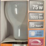 Ampoule Led E27 - 75W/7.5W - 1055lm - Cool white - classe D