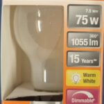Ampoule Led E27 - 75W/7.5W - 1055lm - Warm white - classe D