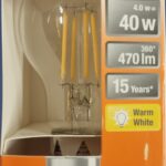 Ampoule Led E27 - 40W/4W - 470lm - Warm white - classe E