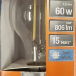 Ampoule Led E27 - 60W/6.5W - 806lm - Cool white - classe E