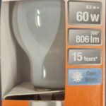 Ampoule Led B22D - 60W/6.5W - 806lm - Cool white - classe E