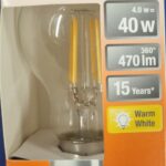 Ampoule Led B22D - 40W/4W - 470lm - Warm white - classe E