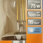 Ampoule Led B22D - 75W/7.5W - 1055lm - Cool white - classe D