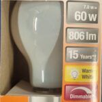 Ampoule Led E27- 60W/7W - 806lm - Warm white - classe E