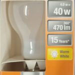 Ampoule Led E27- 40W/4W - 470lm - Warm white - classe E