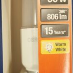 Ampoule Led E27- 60W/8W - 806lm - Warm white - classe F