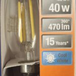 Ampoule Led E14- 40W/4W - 470lm -Cool white - classe E