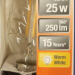 Ampoule Led E14- 25W/2.5W - 250lm - Warm white - classe F - Bougie torsadée