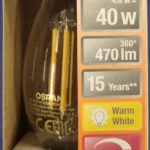 Ampoule Led E14- 40W/4.8W - 470lm - Warm white - classe F