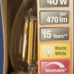 Ampoule Led E14- 40W/4W - 470lm - Warm white - classe E - Bougie