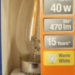 Ampoule Led B22D- 40W/4W - 470lm - Warm white - classe E