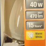 Ampoule Led E14- 40W/4W - 470lm - Warm white - classe E