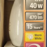 Ampoule Led B22D- 40W/4.8W - 470lm - Warm white - classe F