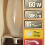 Ampoule Led E14- 60W/5.5W - 806lm - Warm white - classe D