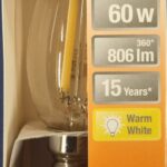 Ampoule Led E14- 60W/5.5W - 806lm - Warm white - classe D