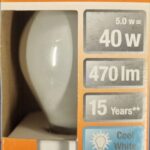 Ampoule Led E14- 40W/5W - 470lm - Cool white - classe E