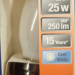 Ampoule Led E14- 25W/2.5W - 250lm - Cool white - classe F