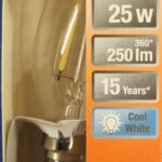Ampoule Led E14- 25W/2.5W - 250lm - Cool white - classe F