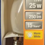 Ampoule Led E14- 25W/2.5W - 250lm - Warm white - classe F