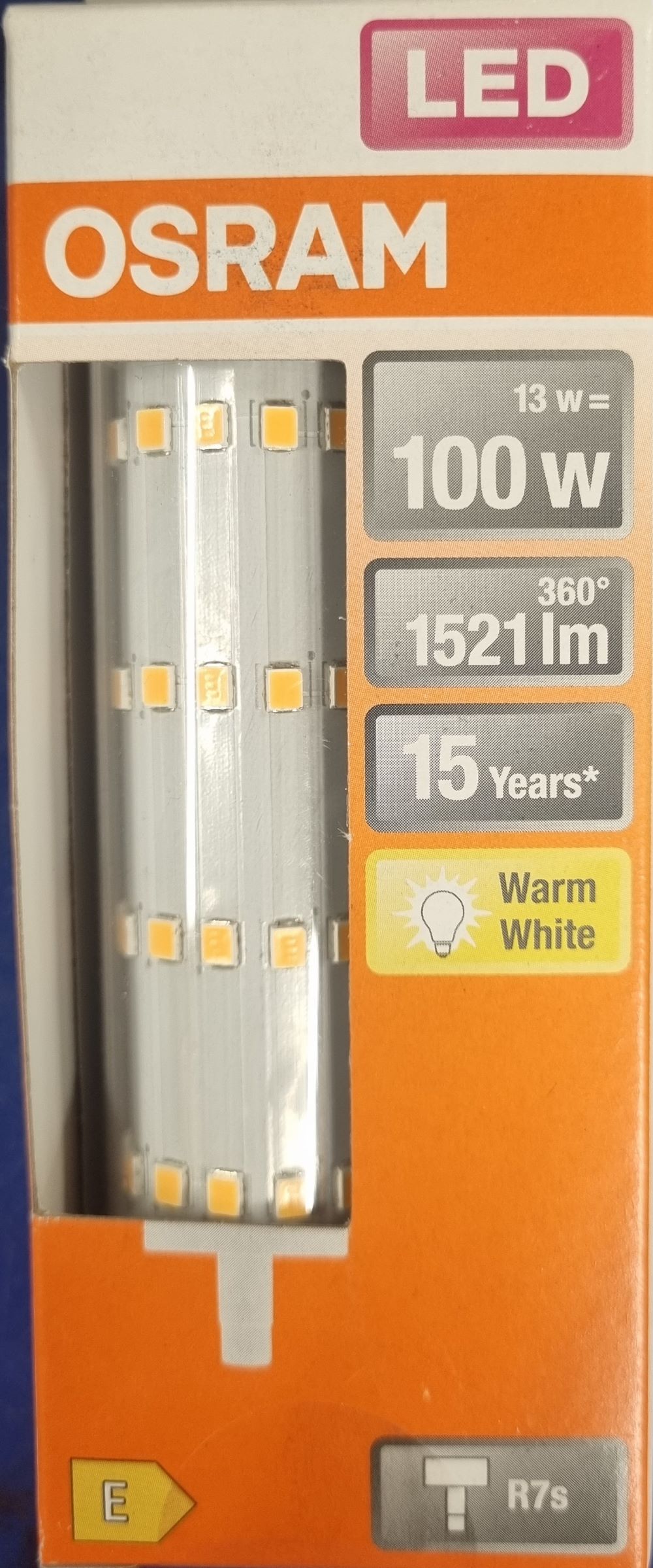 20251220_145300 Led crayon R7S - 100W/13W - 1521lm - Warm white - classe E – Image 1