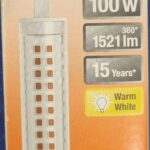 Led crayon R7S - 100W/12W - 1521lm - Warm white - classe D