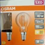 Ampoule Led E14- 40W/4W - 470lm - Warm white - classe E- Boite de 2