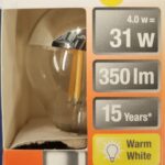 Ampoule Led E14- 31W/4W - 350lm - Warm white
