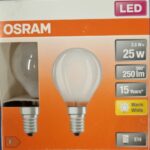 Ampoule Led E14- 25W/2.5W - 250lm - Warm white - classe F- Boite de 2