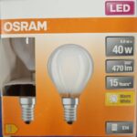Ampoule Led E14- 40W/4W - 470lm - Warm white - classe E - Boite de 2