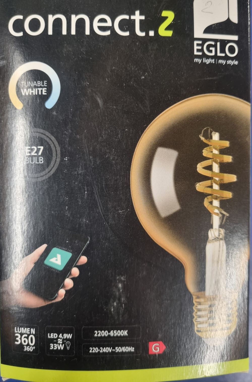 20251220_162813 Ampoule connectée Led E27 - 33W/4.9W - 360lm – Image 1