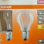 Ampoule Led E27- 60W/6.5W - 806lm - Warm white - classe E - Boite de 2