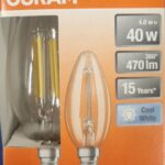 Ampoule Led E14- 40W/4W - 470lm - Cool white - classe E - Boite de 2