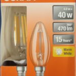 Ampoule Led E14- 40W/4W - 470lm - Warm white - classe E - Boite de 2